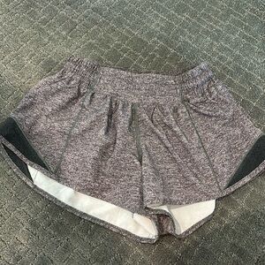 Lululemon Shorts Grey Size 2, 2”, Great Condition, Rarely Worn